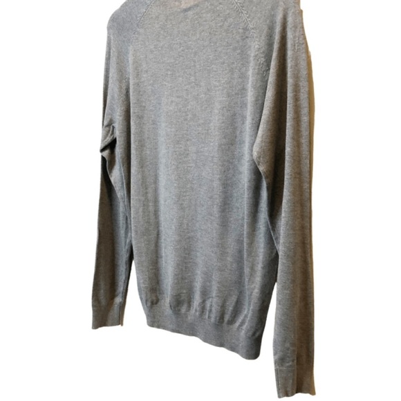 Zara Women’s Knit Grey Classic Preppy Long Sleeve Turtleneck Sweater - Picture 10 of 16